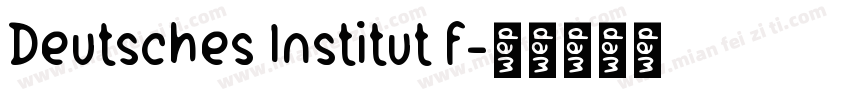 Deutsches Institut f字体转换